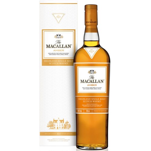 Macallan Amber 1824 Series Single Malt Scotch Whisky 700ml - Award-Winning
